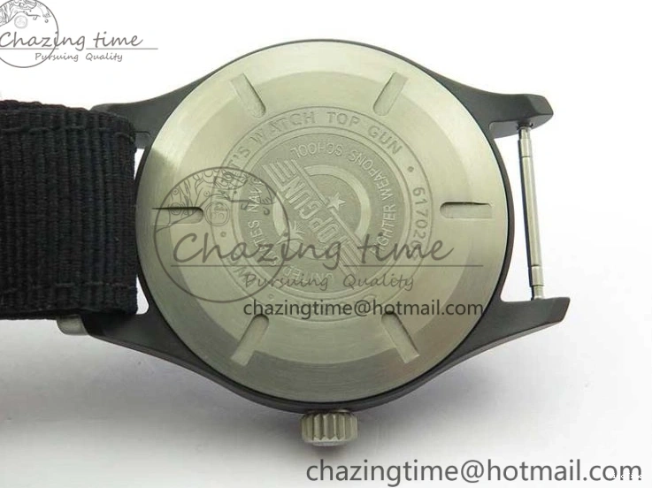 MIROTIME 0223 Pilot IW326901 Real Ceramic MK 1:1 Best Edition Black Dial On Nylon Strap MIYOTA FastDry 7126